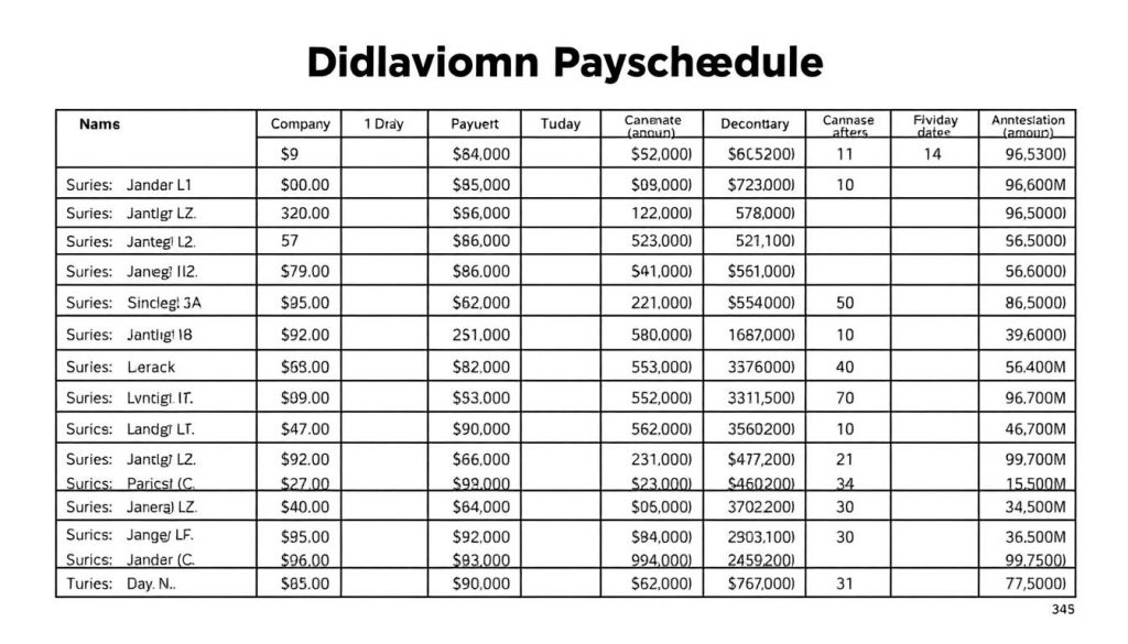 dividend payment schedule dividend payment schedule